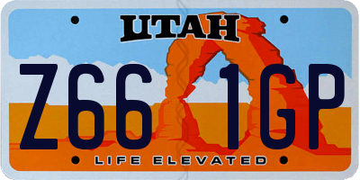 UT license plate Z661GP