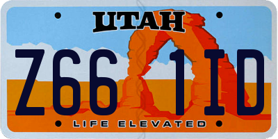 UT license plate Z661ID