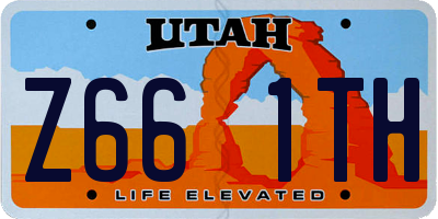 UT license plate Z661TH