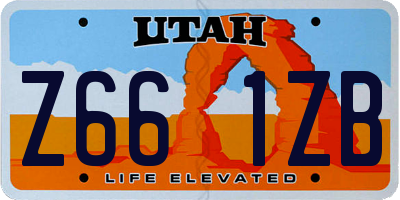 UT license plate Z661ZB