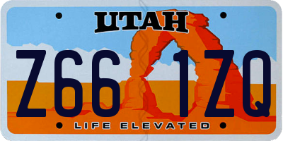 UT license plate Z661ZQ