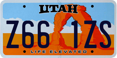 UT license plate Z661ZS