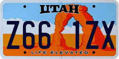 UT license plate Z661ZX