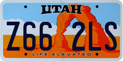 UT license plate Z662LS