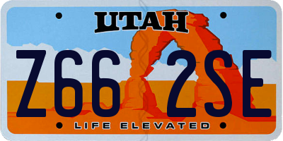 UT license plate Z662SE