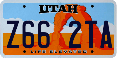 UT license plate Z662TA