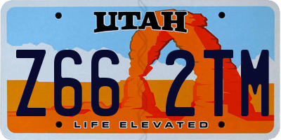 UT license plate Z662TM