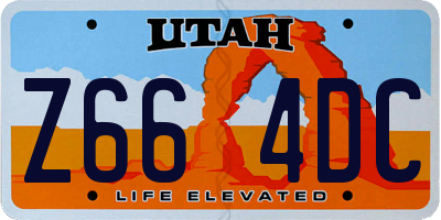 UT license plate Z664DC
