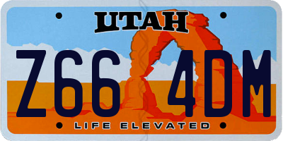 UT license plate Z664DM