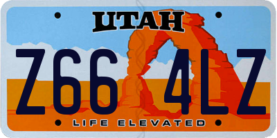 UT license plate Z664LZ