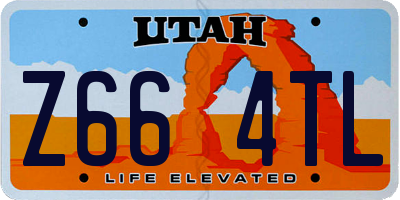 UT license plate Z664TL