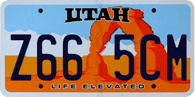 UT license plate Z665CM