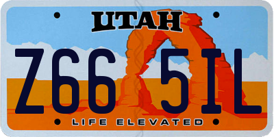 UT license plate Z665IL