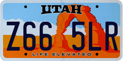 UT license plate Z665LR