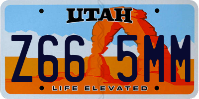 UT license plate Z665MM