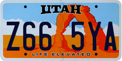UT license plate Z665YA