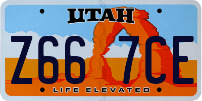 UT license plate Z667CE