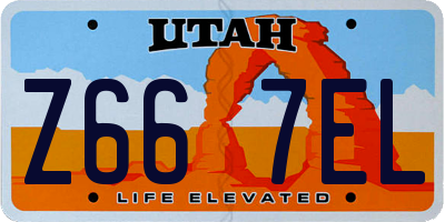 UT license plate Z667EL