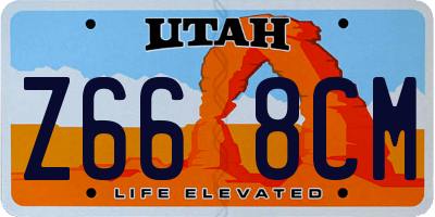 UT license plate Z668CM