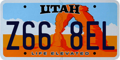 UT license plate Z668EL