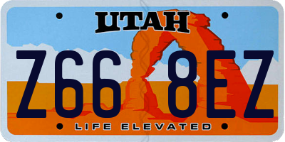 UT license plate Z668EZ