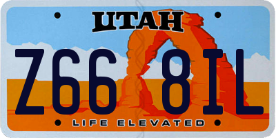 UT license plate Z668IL