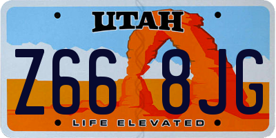 UT license plate Z668JG
