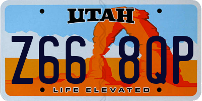 UT license plate Z668QP