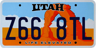 UT license plate Z668TL
