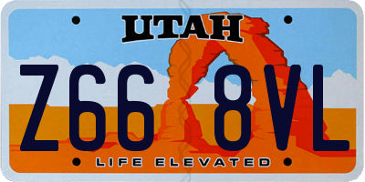 UT license plate Z668VL
