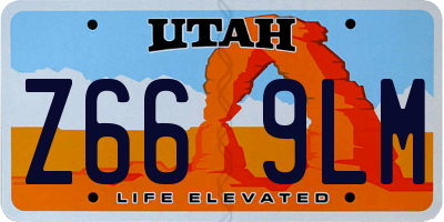 UT license plate Z669LM