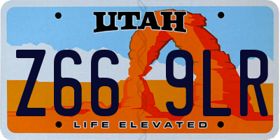 UT license plate Z669LR