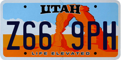UT license plate Z669PH