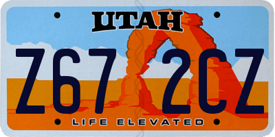 UT license plate Z672CZ
