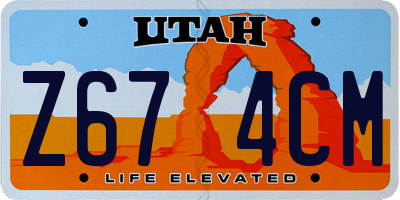 UT license plate Z674CM