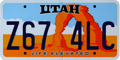 UT license plate Z674LC