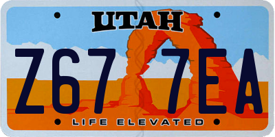 UT license plate Z677EA