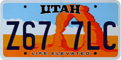 UT license plate Z677LC