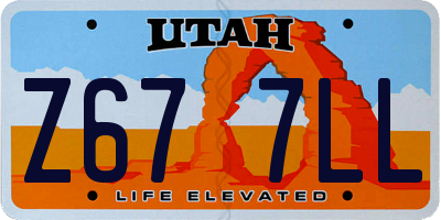 UT license plate Z677LL
