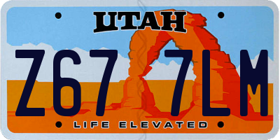 UT license plate Z677LM