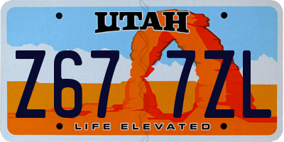 UT license plate Z677ZL