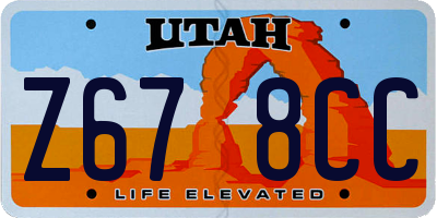 UT license plate Z678CC