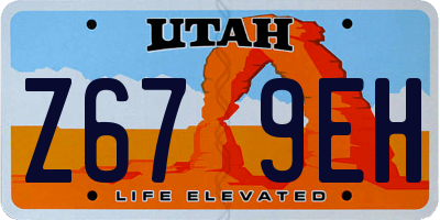 UT license plate Z679EH