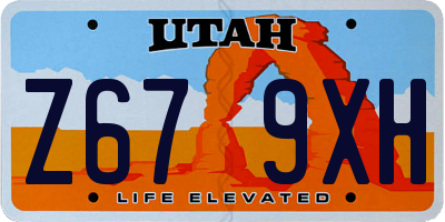 UT license plate Z679XH
