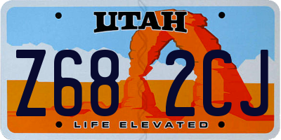 UT license plate Z682CJ