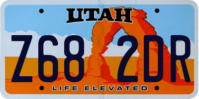 UT license plate Z682DR