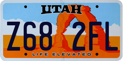 UT license plate Z682FL
