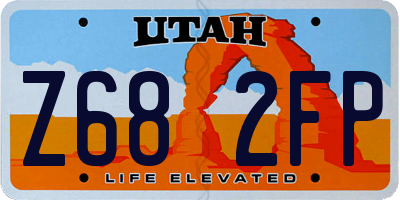 UT license plate Z682FP
