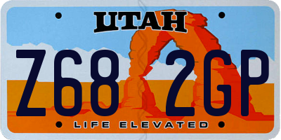 UT license plate Z682GP