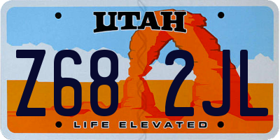 UT license plate Z682JL